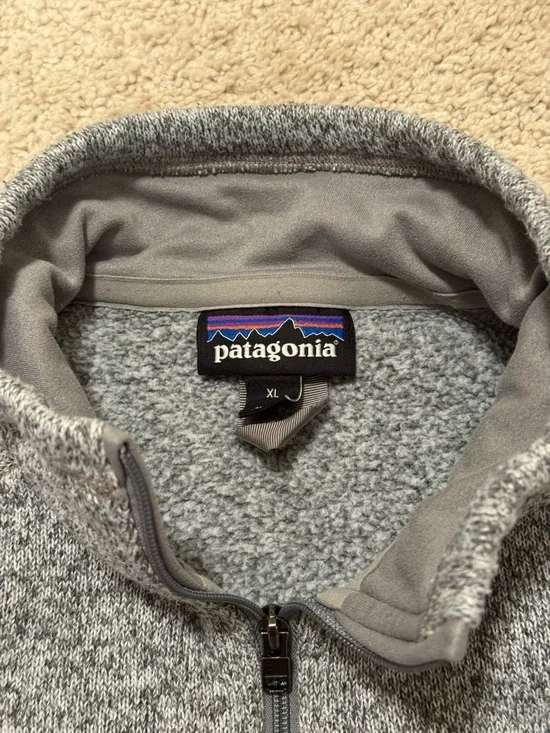Patagonia Better Sweater 1/4 Zip Fleece Pullover Womens—Birch White - Picture 5 of 9